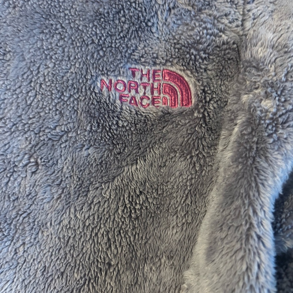 The North Face Heather Gray Fleece with Pink Details - Picture 7 of 8